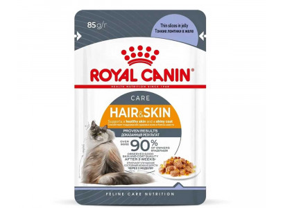 Влажный Корм Royal Canin (Ройял Канин) Желе Hair & Skin 85г (1*28) 