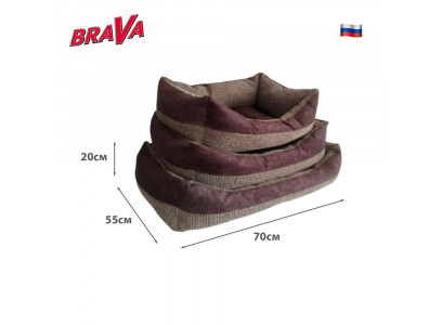 Лежанка Brava (Брава) Брауни 70*55*20см 10462 