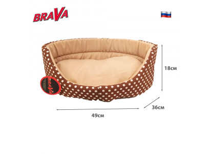 Лежанка Для Кошек Brava (Брава) Loori Лия 49*36*18см 10531 