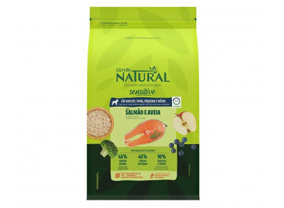 Сухой Корм Guabi (Гуаби) Natural Для Собак Мелких и Средних Пород с Чувствительным Пищеварением Лосось и Овес Dog Sensitive 2,5кг 15863 