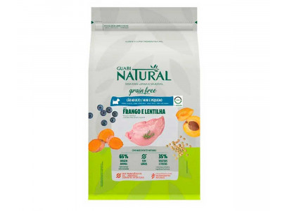 Сухой Беззерновой Корм Guabi (Гуаби) Natural Сухой Для Мелких Собак Цыпленок и Чечевица Dog Grain Free 1кг 17515 