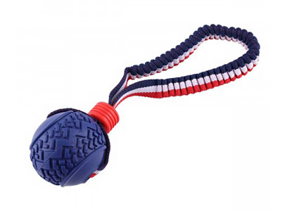 Игрушка Wogy (Воги) Для Собак Мяч С Растягивающейся Ручкой Термопластичная Резина 10922-8599 6см 