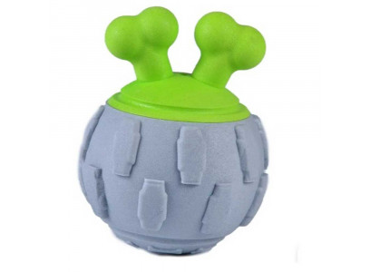 Игрушка-Пищалка Nunbell (Нанбелл) Для Собак Мяч с Захватом 31019-0216 7,5*11см Термопластичная Резина  