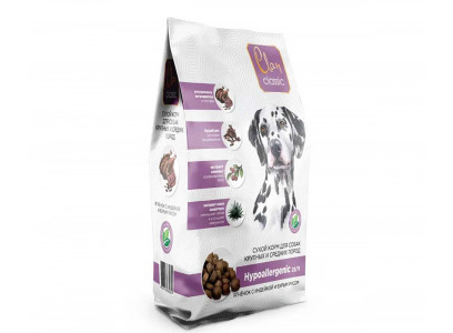 Сухой Корм Clan Classic (Клэн Классик) Для Собак Средних и Крупных Пород Ягненок, Индейка и Бурый Рис Hypoallergenic 23/11 3кг 4.679 