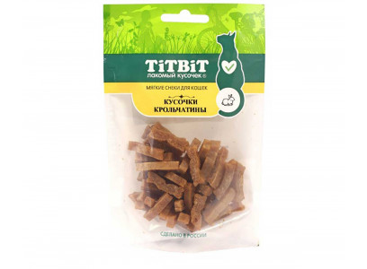 Лакомство TiTBiT (Титбит) Мясные Снеки Для Кошек Кусочки Крольчатины 40г 025406 