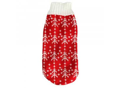 Свитер Pet Fashion (Пет Фешн) Ёлочка L Красный