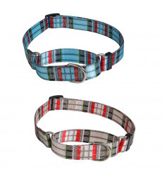 Ошейник-Мартингейл Для Собак Мелких и Средних Пород Brava (Брава) №25 Нейлон Широкий 25мм Обхват 44-70см Арт728 Микс