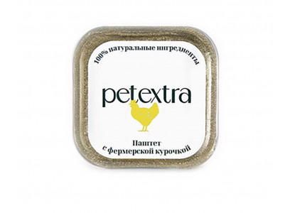 Влажный Корм Petextra (Петэкстра) Для Кошек Фермерская Курочка Паштет 100г (1*16) 