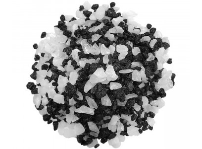 Грунт Zoo One (Зоо Уан) Черный+Кварц Крашеный 2-5мм Природный 1кг 15-0495