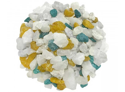 Грунт Zoo One (Зоо Уан) Белый Лотос Крашеный 5-10мм Природный 1кг 15-0254