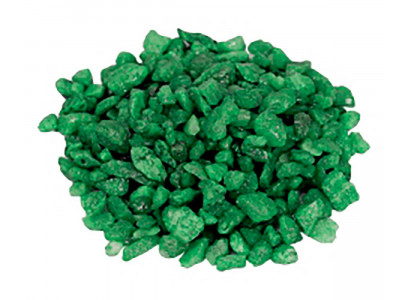 Грунт Zoo One (Зоо Уан) Зеленый/Малахит Крашеный 5-10мм Природный 1кг 15-0007 