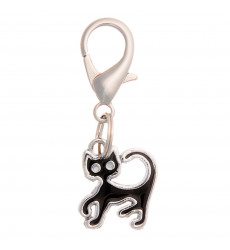 Адресник Для Кошек Hello Pet (Хелло Пет) Силуэт Кошка Черная 15*14мм 19026