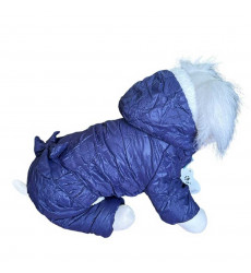 Комбинезон Pet Fashion (Пет Фешн) Бантик S Синий Жатка Мех