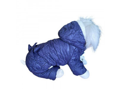 Комбинезон Pet Fashion (Пет Фешн) Бантик S Синий Жатка Мех