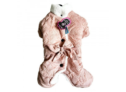 Комбинезон Pet Fashion (Пет Фешн) Для Собак Мелких Пород Бантик L Пудра Универсал Жатка Мех