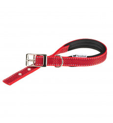 Ошейник Для Собак Мелких и Средних Пород Ferplast (Ферпласт) Daytona Deluxe С20/43 Мягкая Подкладкой  Красно-Черный 77202122