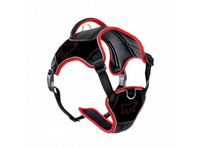 Шлейка Ferplast (Ферпласт) Genius L Нейлон Магнитная Застежка Черно-Красная 78006416  