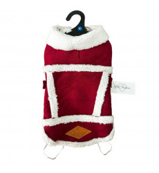 Дубленка Pet Fashion (Пет Фешн) Эко Замша S Красный