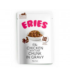 Влажный Корм Pettric Eries (Петтрик Эрис) Для Кошек Курица и Мясо Тунца Кусочки в Соус 85г 602658