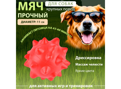 Игрушка Для Собак No Name (Ноу Нэйм) Мяч Игольчатый 150г 11см 10922-1802 Микс 