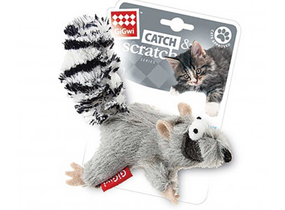 Игрушка Gigwi (Гигви) Для Кошек Енот с Кошачьей Мятой 75384 8см