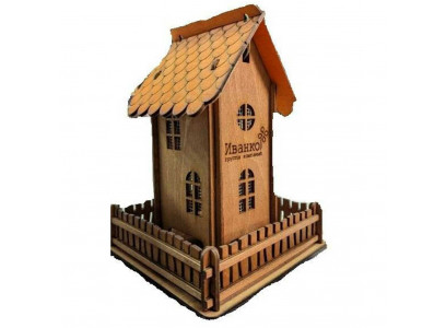 Кормушка Иванко Для Птиц Уличная 17*17*24см