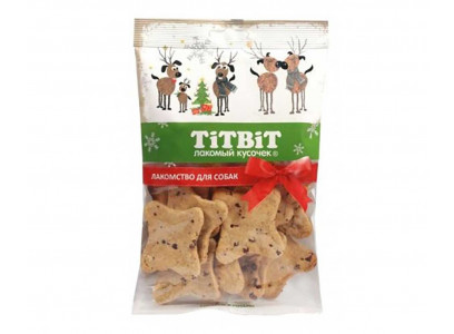 Лакомство TiTBiT (Титбит) Для Собак Бисквиты Новогодние Новогодняя Коллекция 110г 026045 