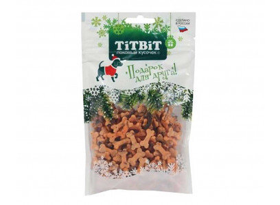 Лакомство TiTBiT (Титбит) Для Собак Снеки Мягкие с Индейкой Новогодняя Коллекция 70г 026007 