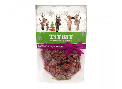 Лакомство TitBiT (Титбит) Для Кошек Рыбки с Лососем Новогодняя Коллекция 50г 023242 