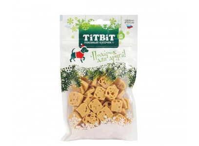 Лакомство TiTBiT (Титбит) Для Собак Сырная Нарезка Новогодняя Коллекция 90г 026069