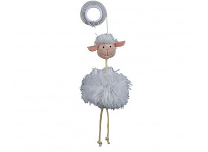 Игрушка Trixie (Трикси) Для Кошек Овца с Колокольчиком На Резинке 20см 45560 Плюш