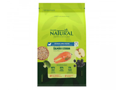 Сухой Корм Guabi (Гуаби) Natural Для Собак Мелких Пород Лосось и Ячмень Dog Adult 2,5кг 15344 