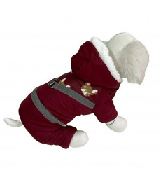 Комбинезон Pet Fashion (Пет Фешн) Шлейка Pet Dog Xxl Мех Бордо