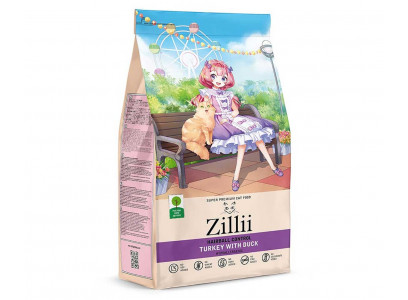 Сухой Корм Zillii (Зиллии) Для Кошек Вывод Шерсти Индейка и Утка Hairball Control 400г 5658180 