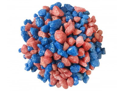 Грунт Zoo One (Зоо Уан) 15-0153 Синий+Бордо Крашеный 5-10мм 1кг Природный