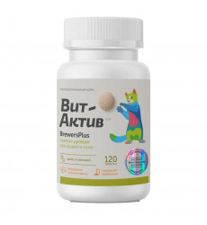 Витамины Вит-Актив Brewersplus К-П Для Кошек и Котят Пивные Дрожжи 120т 