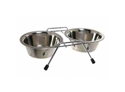 Подставка Низкая + 2 Миски Для Кошек и Собак Мелких Пород 2*350мл 3151 Vm-2700G 