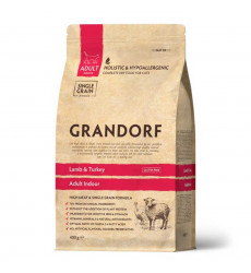 Сухой Корм Grandorf (Грэндорф) Cat Indoor Lamb&Turkey Для Домашних Кошек Ягненок и Индейка 400г 1218