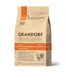 Сухой Корм Grandorf (Грэндорф) Cat Sterilised Turkey Для Стерилизованных Кошек  Индейка 400г 1317