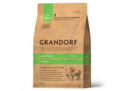 Сухой Корм Grandorf (Грэндорф) Dog Mini Lamb&Turkey Для Собак Мелких Пород Ягненок и Индейка 3кг 0921  