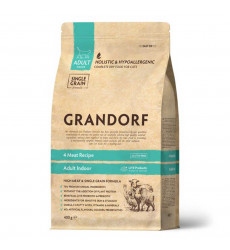 Сухой Корм Grandorf (Грэндорф) Cat Probiotic Indoor 4meat Для Домашних Кошек 4-Мяса 400г 1270