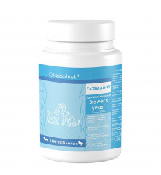 Globalvet (Глобалвет) Brewer`S Yeast Витамины Дрожжи Пивные Для Собак и Кошек Чеснок Биотин 140т 