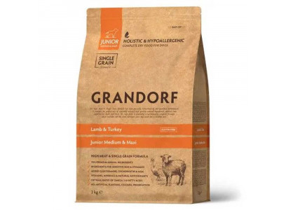 Сухой Корм Grandorf (Грэндорф) Junior Lamb&Rice Для Щенков Ягненок и Индейка 3кг 0891  
