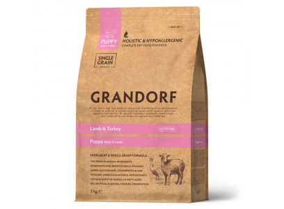 Сухой Корм Grandorf (Грэндорф) Puppy Lamb&Turkey Для Щенков Ягненок и Индейка 3кг 0860  