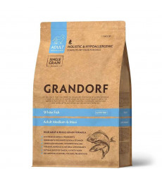 Сухой Корм Grandorf (Грэндорф) Dog Medium&Maxi White Fish Для Собак Средних и Крупных Пород  Белая Рыба 3кг 1010