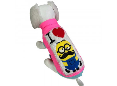 Куртка Pet Fashion (Пет Фешн) Мультгерой 10 Мех Розовый