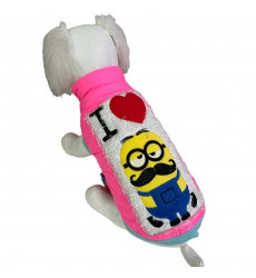 Куртка Pet Fashion (Пет Фешн) Мультгерой 26 Мех Розовый