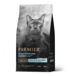 Сухой Корм Premier (Премьер) Cat Sterilised Salmon&Turkey Для Стерилизованных Кошек Лосось и Индейка 2к 1713