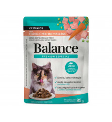 Влажный Корм Balance (Бэланс) Для Стерилизованных Кошек Курица, Морковь и Горошек в Соусе Cat Sterilized  85г (1*18) 95111