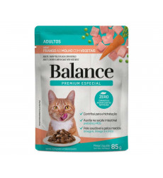 Влажный Корм Balance (Бэланс) Для Кошек Курица, Морковь и Горошек в Соусе  Cat 85г (1*18) 95135
